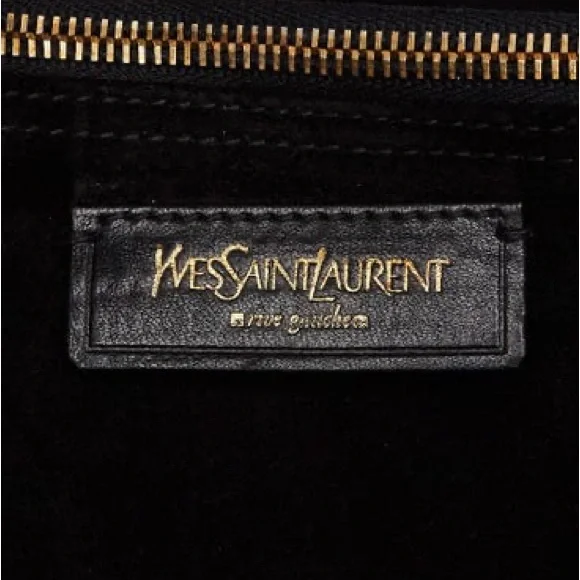 YVES SAINT LAURENT
Black Patent Leather/Suede Muse Two Bag - Picture 9 of 16